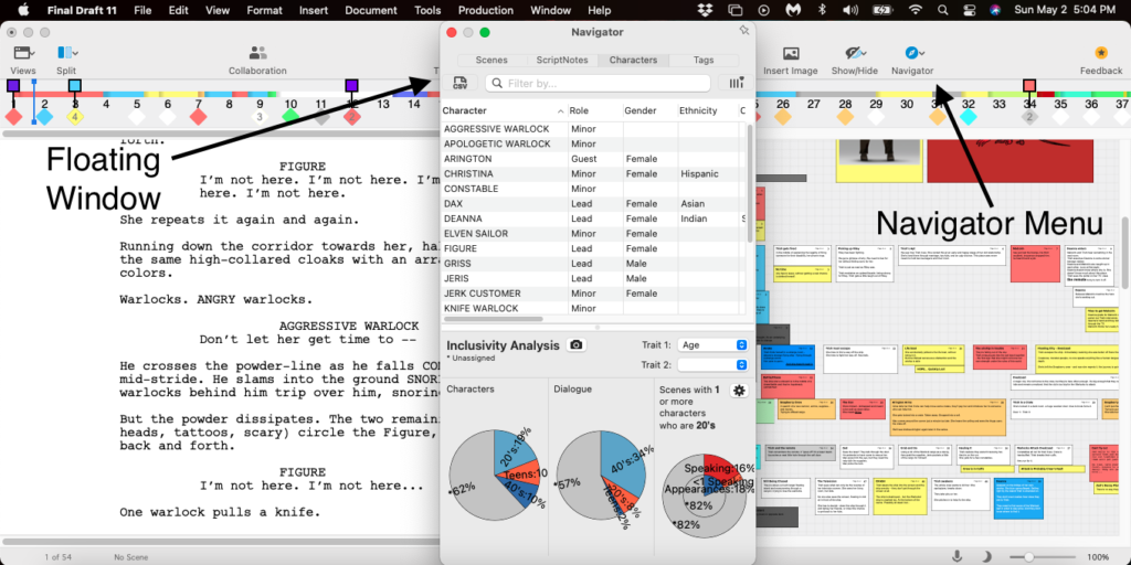 Revisione della bozza finale: Finestra mobile