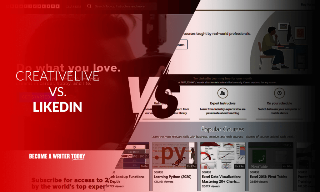 CreativeLive vs. LinkedIn-Lernen