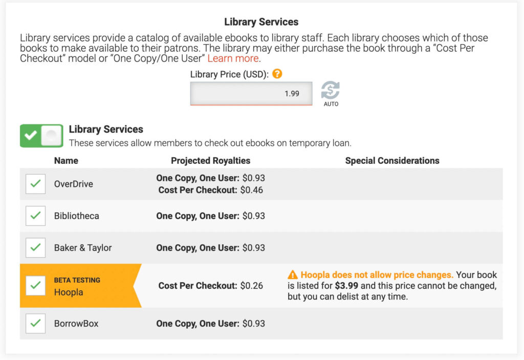 Draft2Digital 도서관 서비스