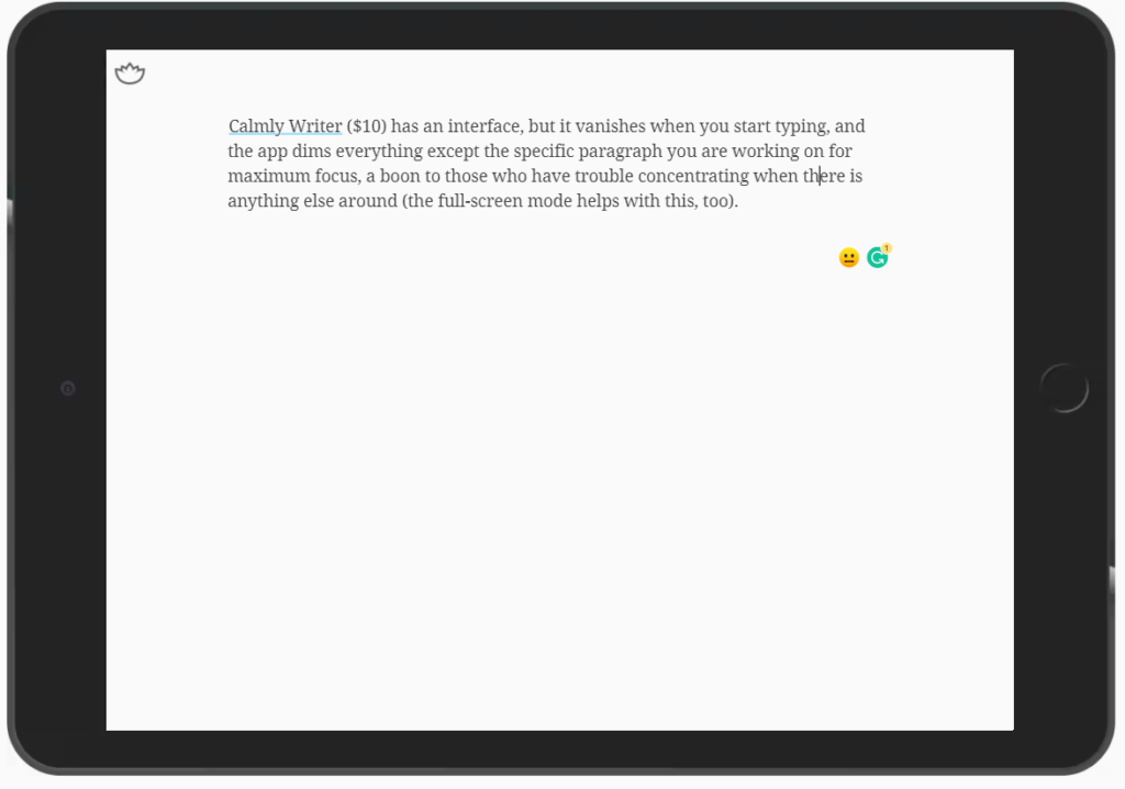 Penulis dengan tenang