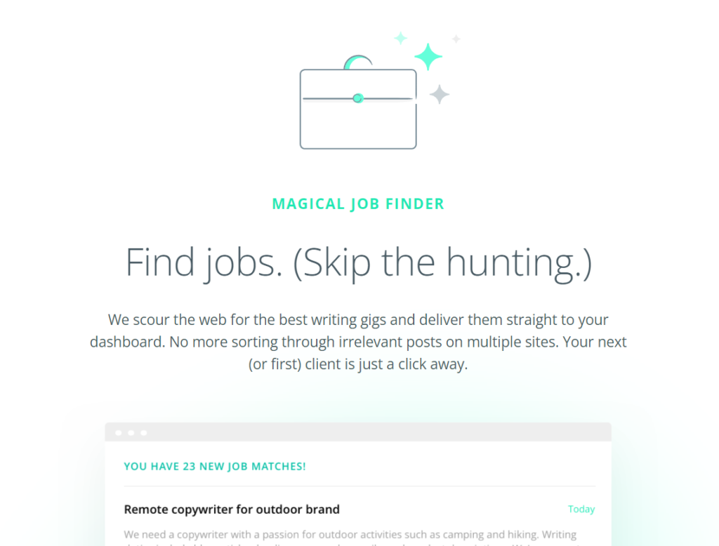 Penulis Bekerja mencari pekerjaan