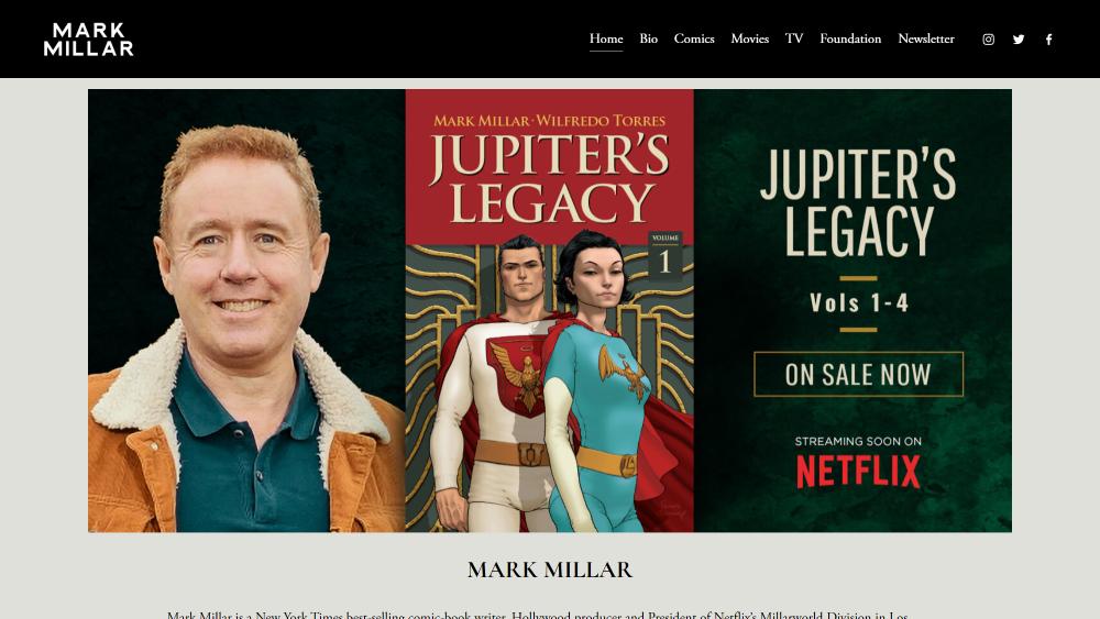 Principais escritores de histórias em quadrinhos: Mark Millar