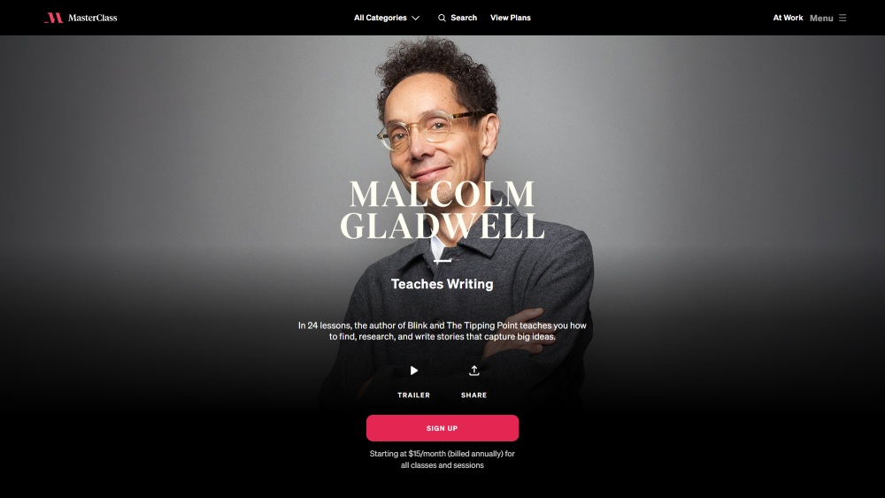 Malcolm Gladwell Meisterklasse