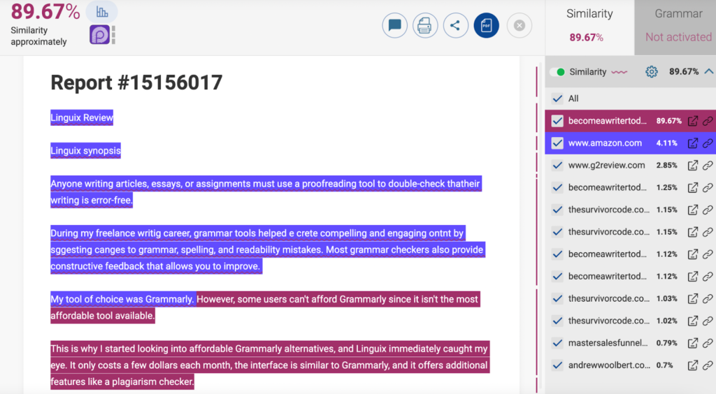 Enago's vs. PlagiarismCheck.org