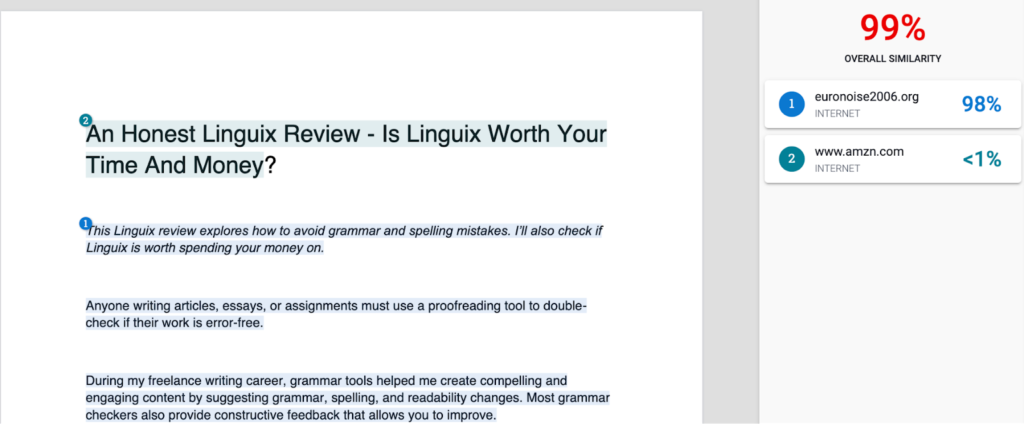 Enago, Linguix'e Karşı