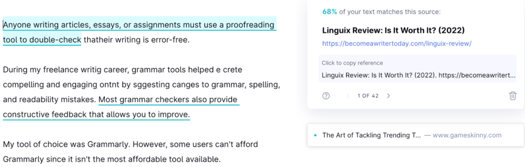 Enago's ve Grammarly