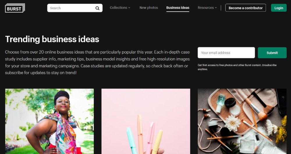 Fonction Idées d'entreprise