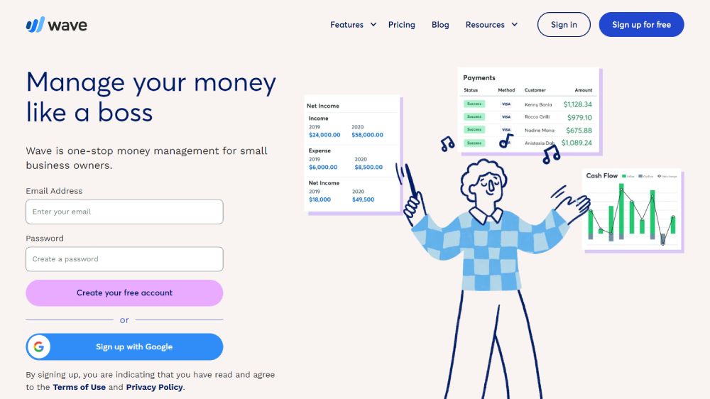 최고의 회계 소프트웨어: Wave