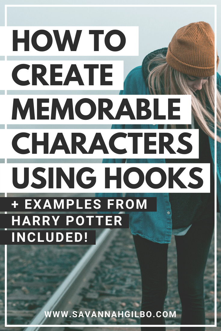 フックを使って印象的な文字を書く方法 | Savannah Gilbo - この投稿では、フックを使用してユニークで印象的なキャラクターを作成する方法を紹介します.また、これらの 10 種類のキャラクター フックがハリー ポッター シリーズでどのように現れるかについても説明します。その他のライティングのヒントも含まれています。 #amwriting #執筆のヒント #writingcommunity