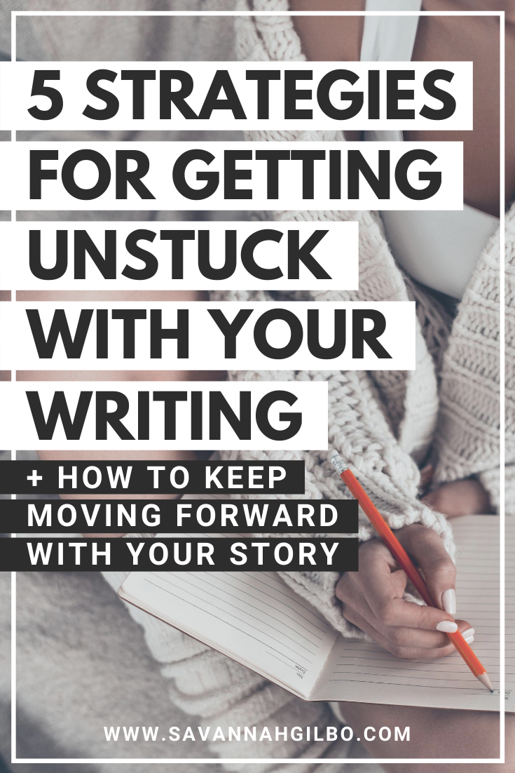 Yazarken Sıkışmaktan Kurtulmak İçin 5 Strateji | Savannah Gilbo - Yazarken nasıl sıkışıp kalacağınızı mı merak ediyorsunuz? Bu gönderide, taslağınızda ilerlemeye devam edebilmeniz için sıkışıp kalmanıza yönelik en sevdiğim beş ipucumu paylaşıyorum. Diğer yazma ipuçları da dahildir! #amwriting #writingcommunity #writingtips