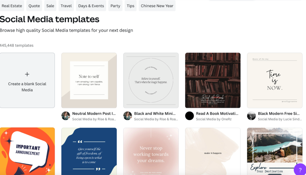 เทมเพลตโซเชียลมีเดีย