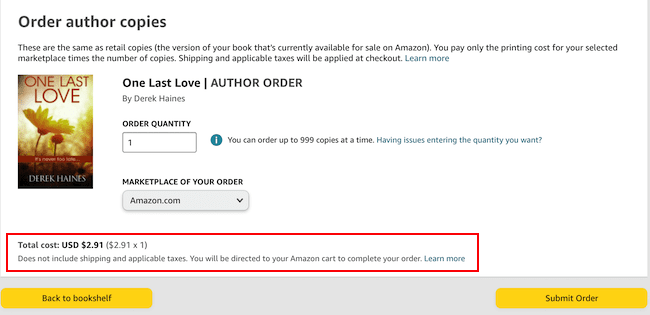 Цена KDP за копию KDP price per copy