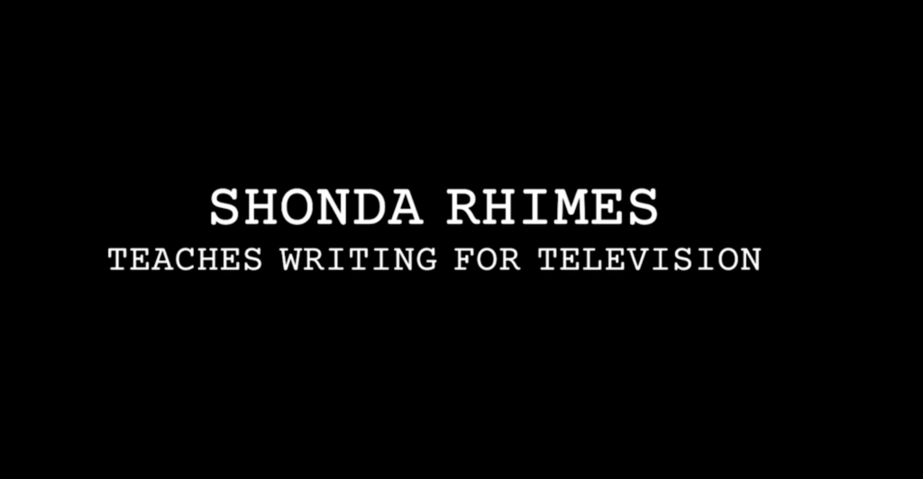 ションダ・ライムズがテレビ番組の脚本を教える