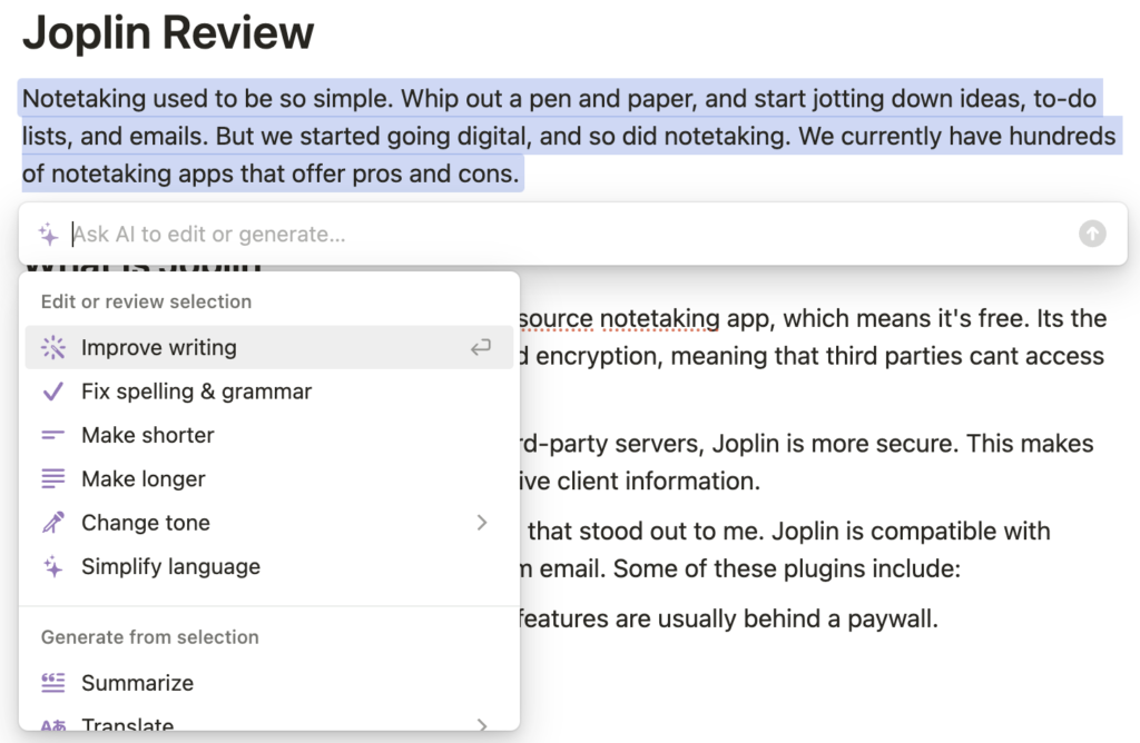 Notionライティングアシスタント