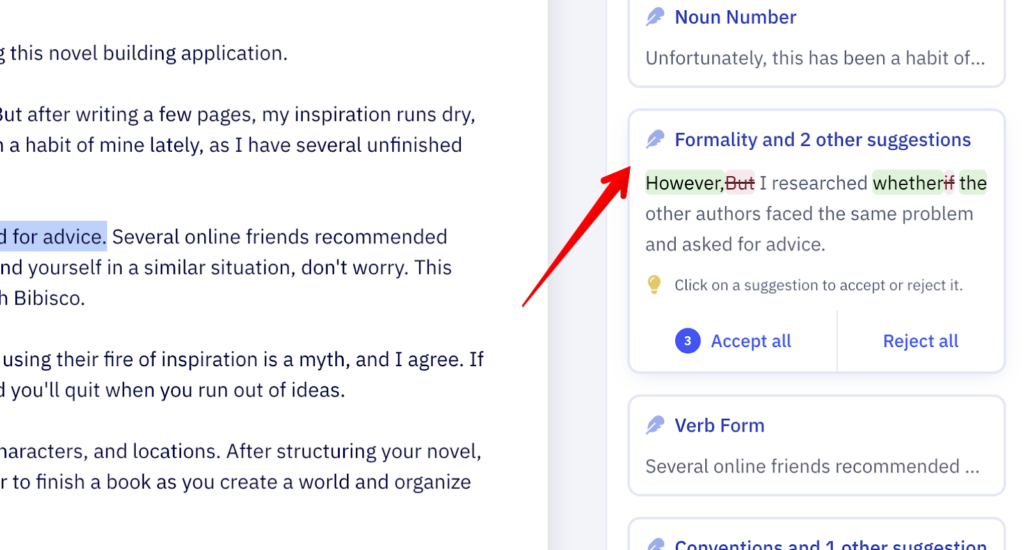 Paperpal はより正式な提案を行う