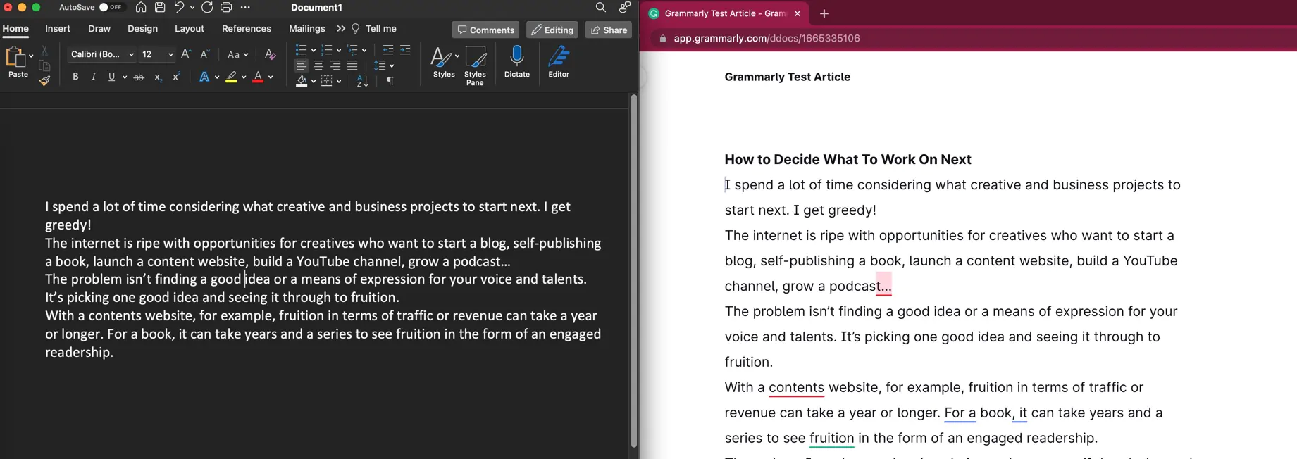 Проверка грамматической точности