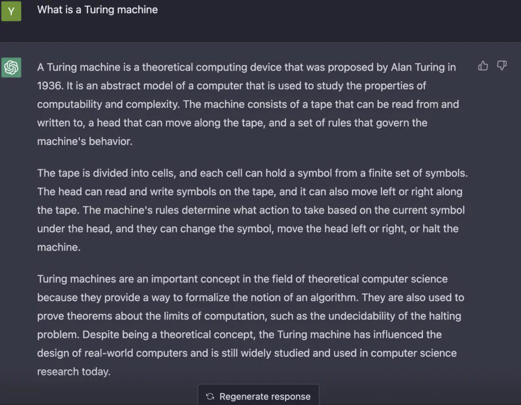ChatGPT также может ответить на любые ваши вопросы