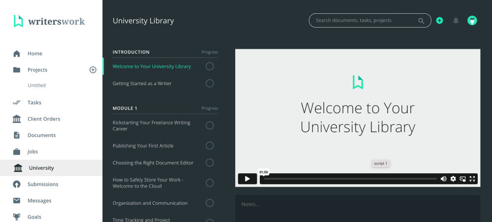 Университет работы писателей