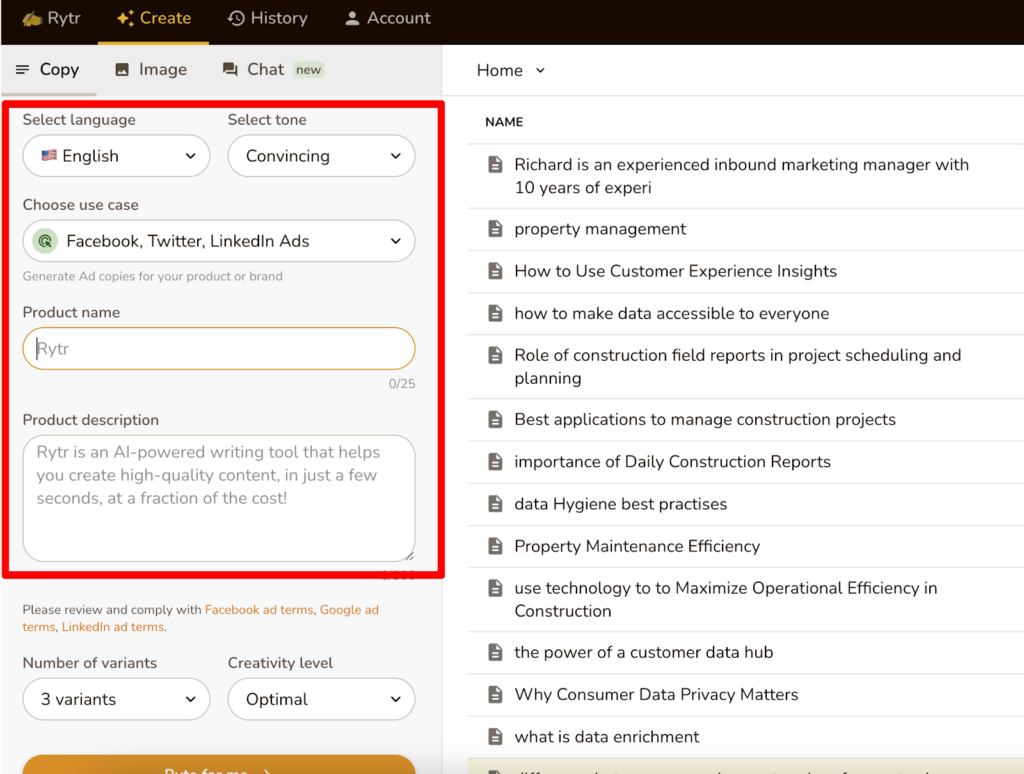 Особенности Рытра