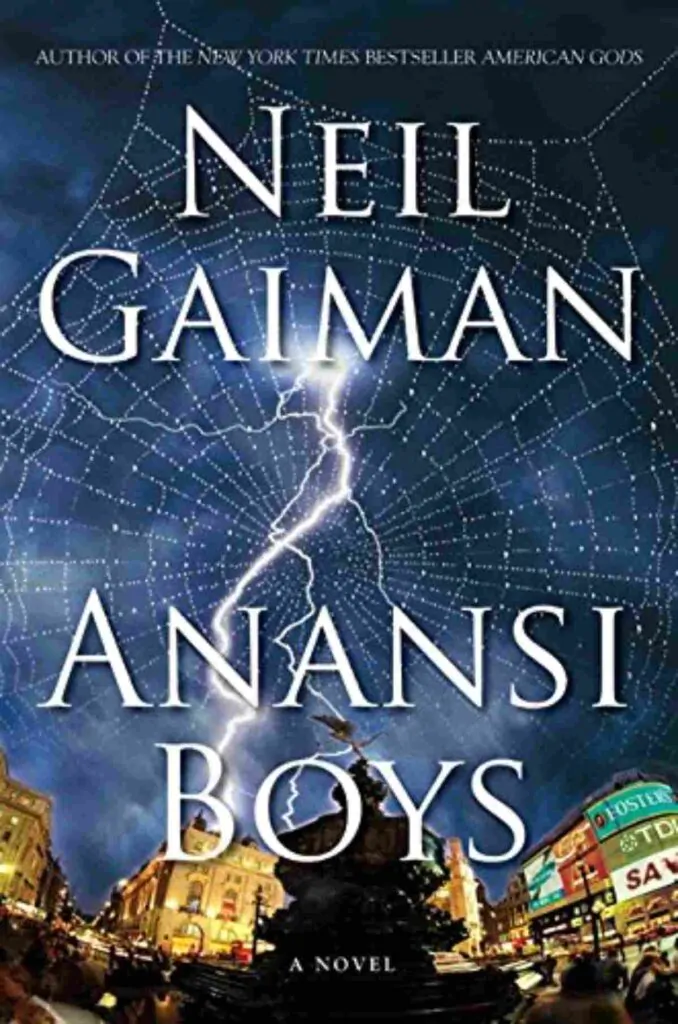 Sampul buku Anansi Boys