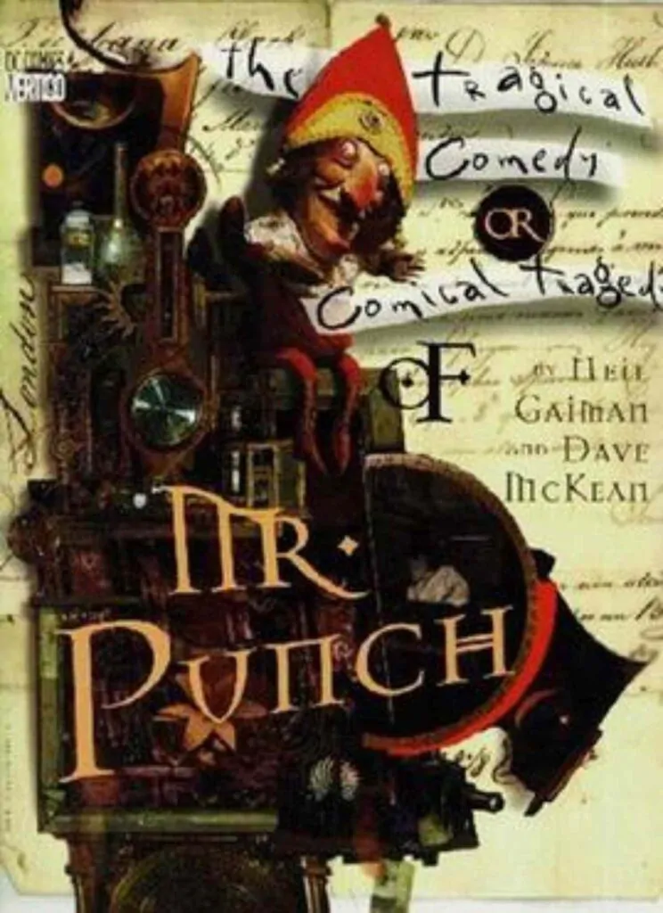 Buchcover von „Die tragische Komödie oder komische Tragödie des Mr. Punch“.