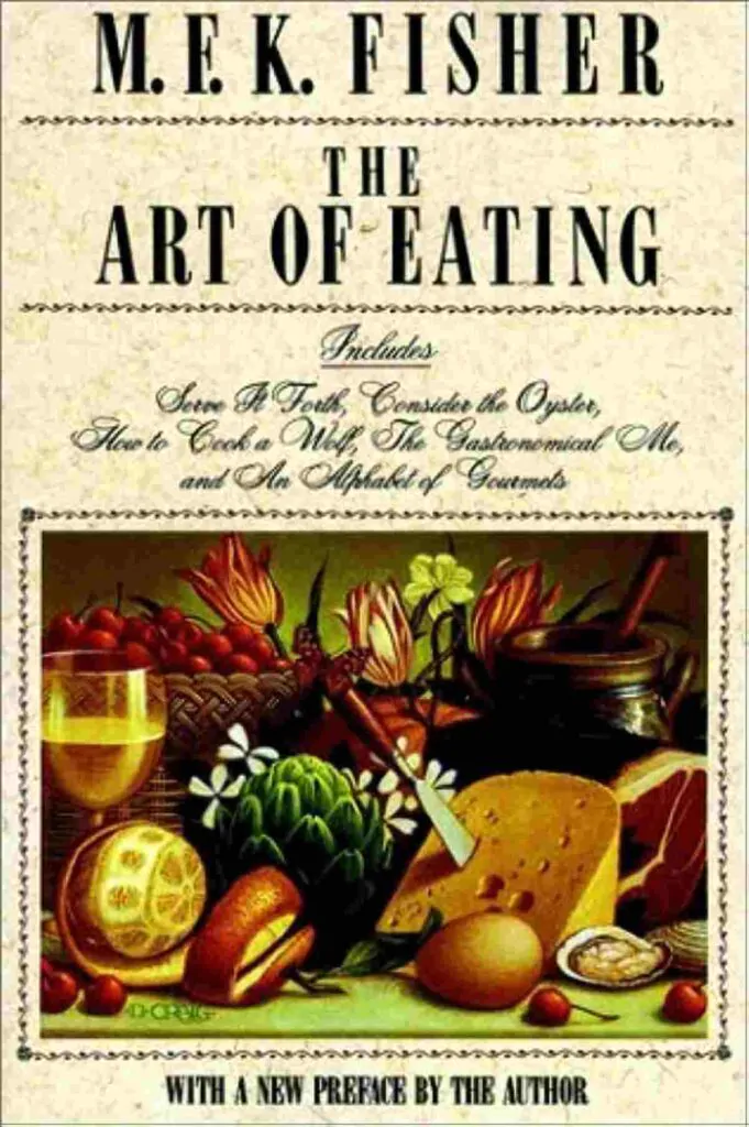 M.F.K.의 The Art Of Eating 책 표지. 어부