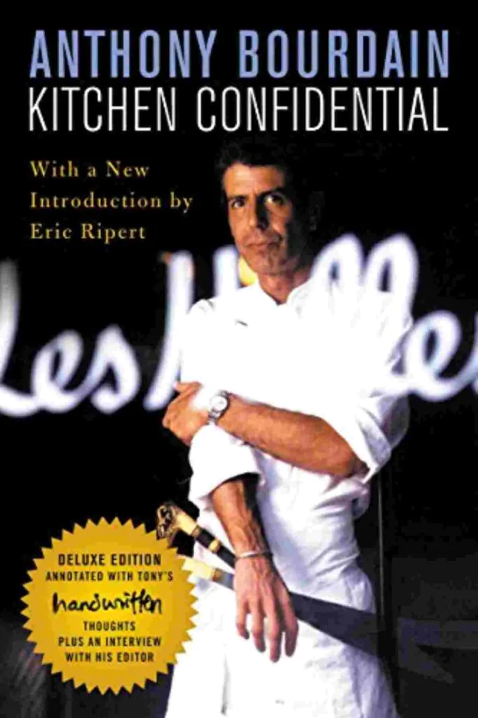 Anthony Bourdain의 Kitchen Confidential 책 표지