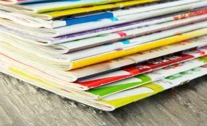 Wiele zbliżeń czasopism